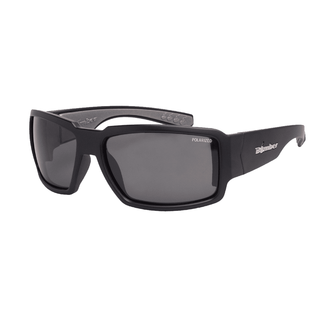 Boogie Bomb - Gafas de Sol Polarizadas Oscuro ANSI Z87+ 1 BG111 Boogie Bomb Gafas de sol polarizadas oscuro con lente ahumado de seguridad ANSI Z87+ que flotan