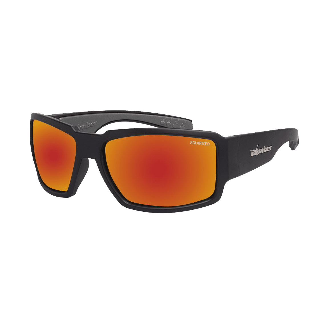 Boogie Bomb - Gafas de Sol Polarizadas Espejo ANSI Z87+ 1 BG111RM Boogie Bomb Gafas de Sol Polarizadas Espejo rojo lente Seguridad calificado ANSI Z87+ que flotan