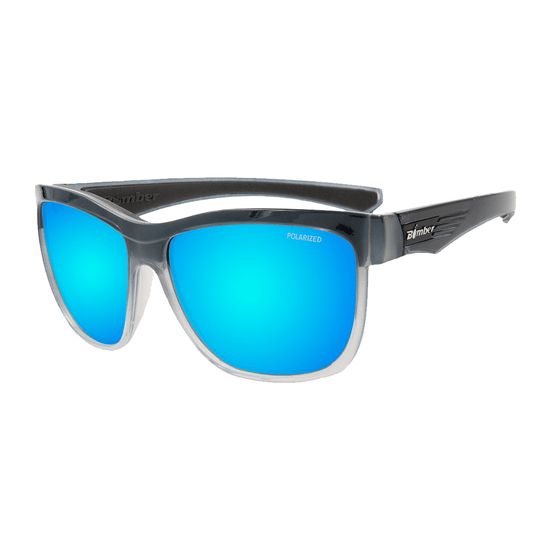 Jacó Bomb - Gafas de Sol Polarizadas Cristal Ahumado UV400 1 JA114ICE Jacó Bomb Gafas de Sol Polarizadas cristal que flotan con lente espejo hielo azul