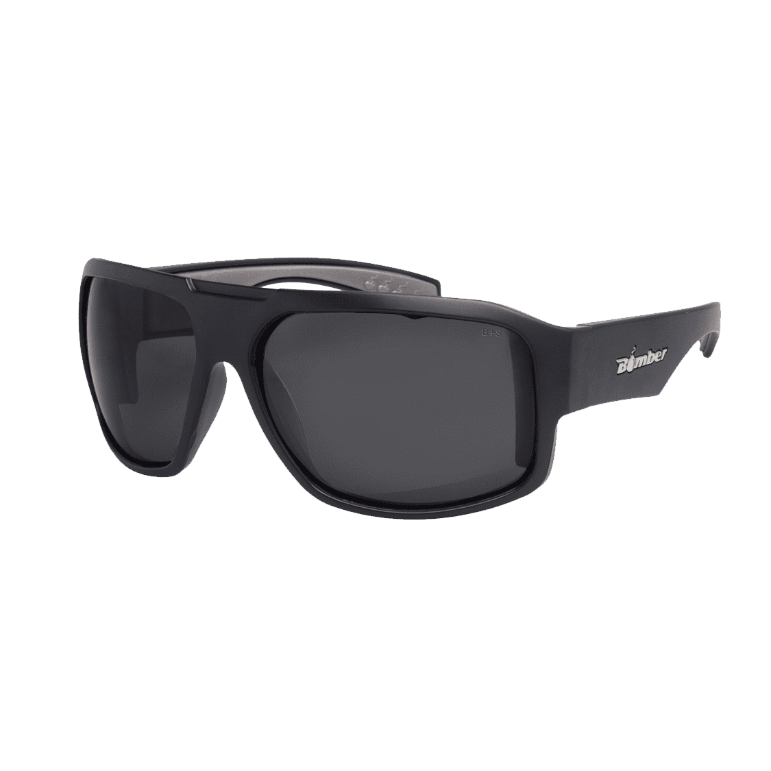 Mega Bomb - Gafas de Sol Seguridad Ahumado ANSI Z87+ 1 M103 Mega Bomb Marco negro gafas de sol seguridad ahumado flotantes con lentes de industrial policarbonato clasificación ANSI Z87+