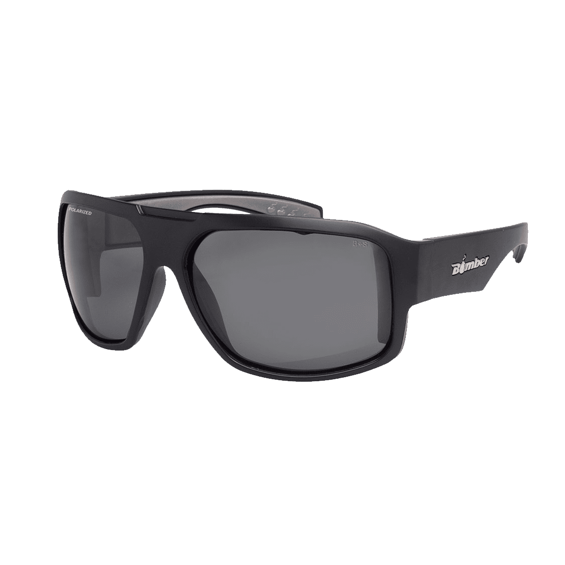 Mega Bomb - Gafas de Sol Polarizadas Oscuro ANSI Z87+ 1 M111 Mega Bomb Gafas de sol polarizadas oscuro con lente ahumado de seguridad ANSI Z87+ que flotan
