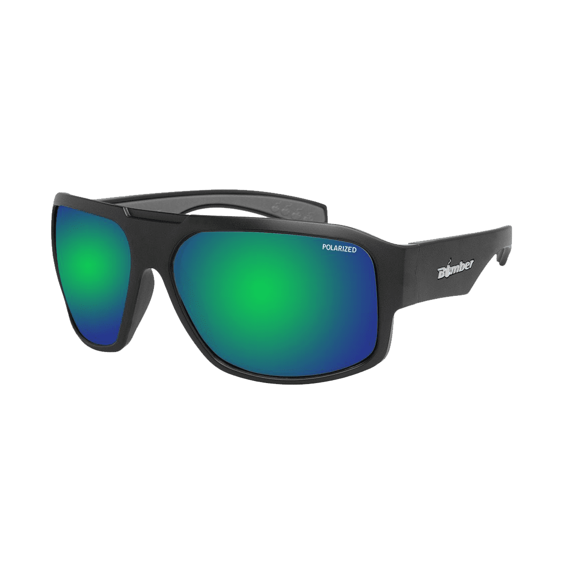 Mega Bomb - Gafas de Sol Polarizadas Espejo ANSI Z87+ 1 M111GM Mega Bomb Gafas de Sol Polarizadas Espejo verde lente Seguridad calificado ANSI Z87+ que flotan