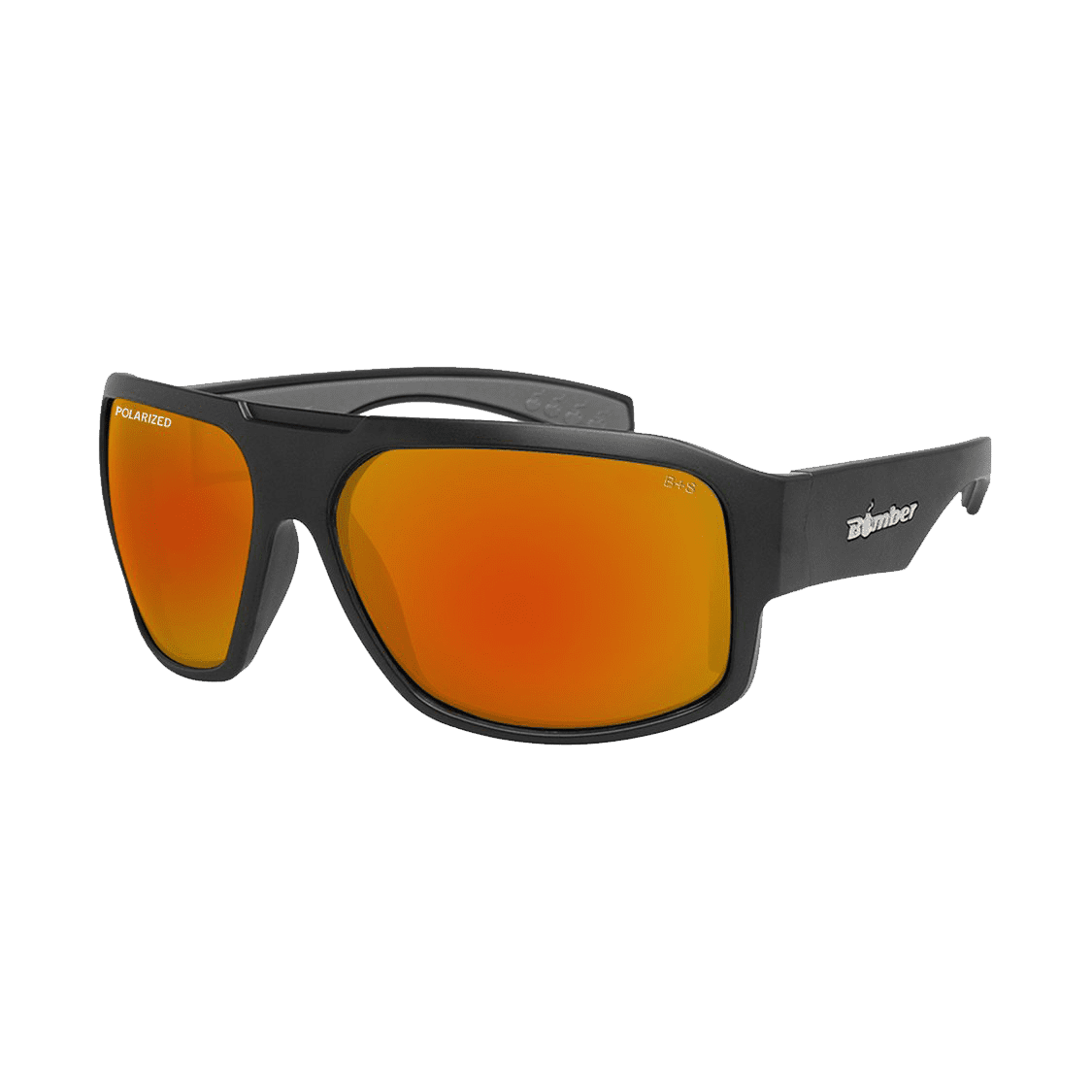 Mega Bomb - Gafas de Sol Polarizadas Espejo ANSI Z87+ 1 M111RM Mega Bomb Gafas de Sol Polarizadas Espejo rojo lente Seguridad calificado ANSI Z87+ que flotan