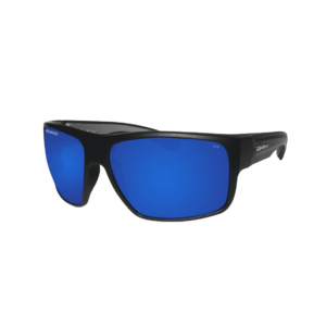 Negro mate / Espejo azul