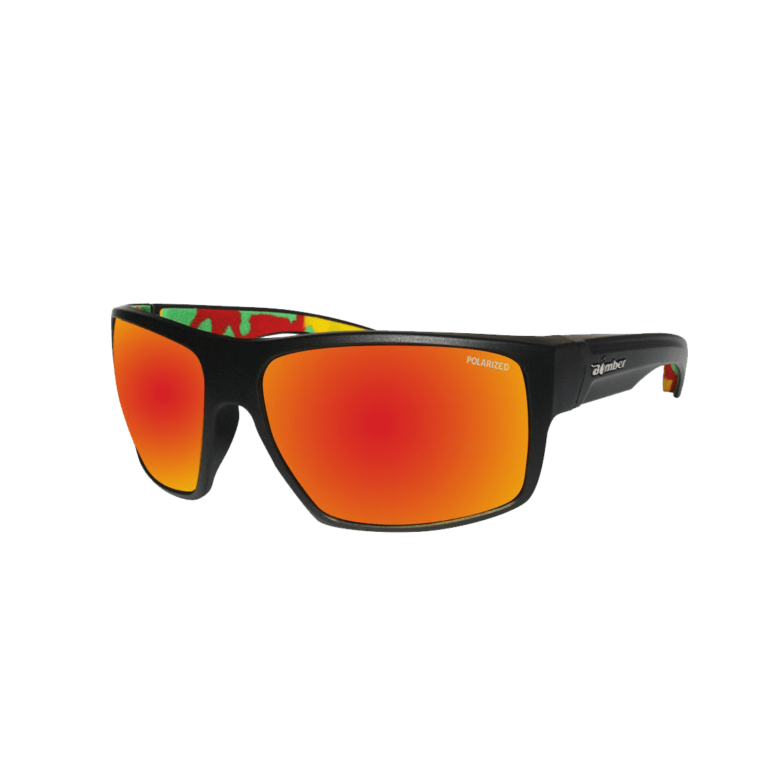 Mana Bomb - Gafas de Sol Polarizadas Espejo ANSI Z87+ 1 MA111RMRSTA Mana Bomb Gafas de Sol Polarizadas Espejo rojo lente Seguridad calificado ANSI Z87+ con espuma rasta