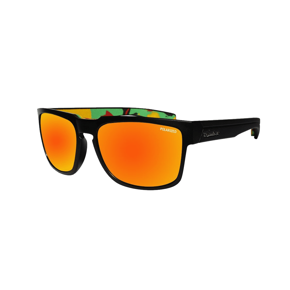 Smart Bomb - Gafas de Sol Polarizadas Espejo UV400 1 SM111RMRSTA Smart Bomb Gafas de Sol Polarizadas Espejo rojo lente con espuma rasta que flotan