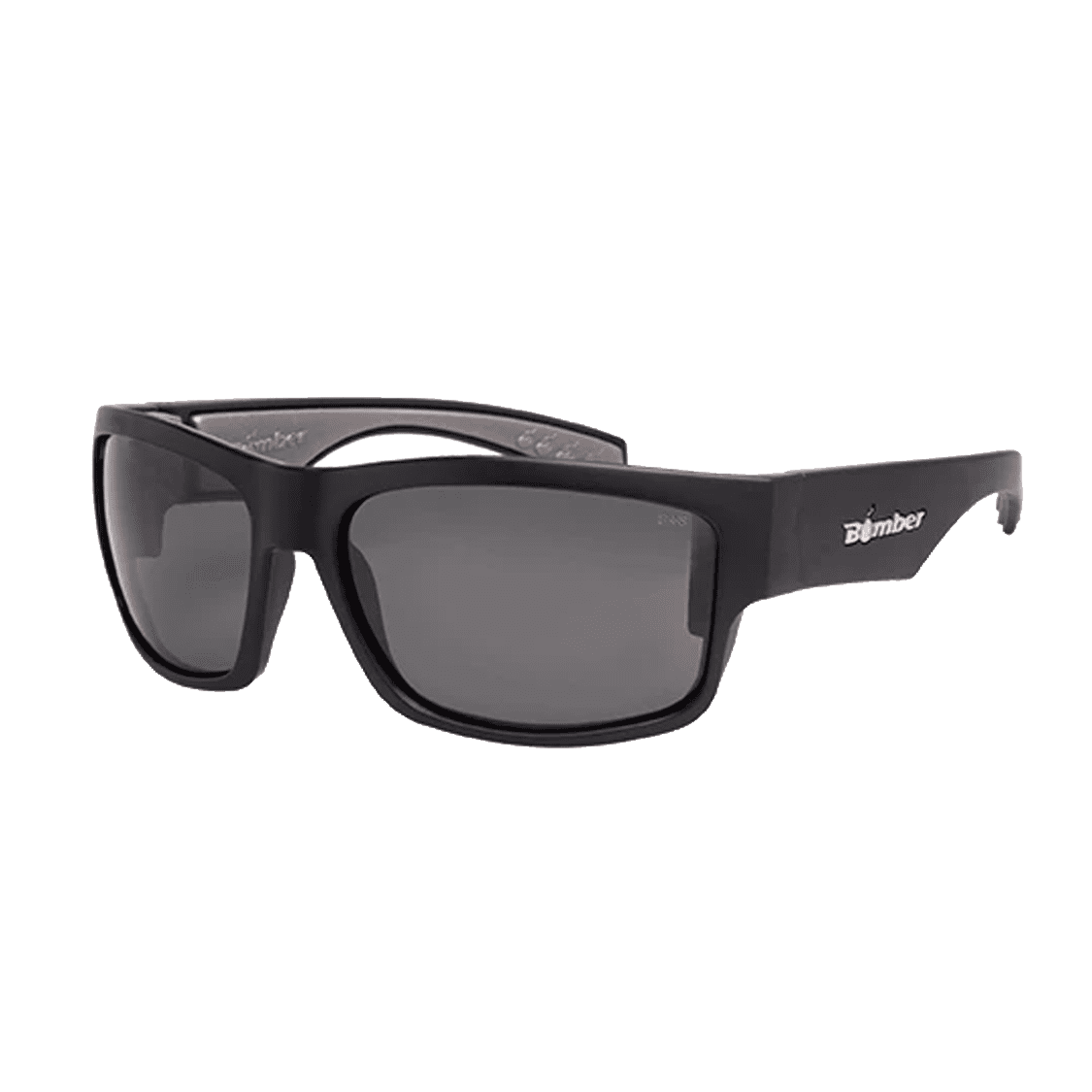 Tiger Bomb - Gafas de Sol Seguridad Ahumado ANSI Z87+ 1 TR103 Tiger Bomb Marco negro gafas de sol seguridad ahumado flotantes con lentes de industrial policarbonato clasificación ANSI Z87+