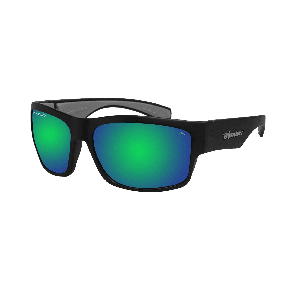 Tiger Bomb - Gafas de Sol Polarizadas Espejo ANSI Z87+ 1 TR111GM Tiger Bomb Gafas de Sol Polarizadas Espejo verde lente Seguridad calificado ANSI Z87+ que flotan