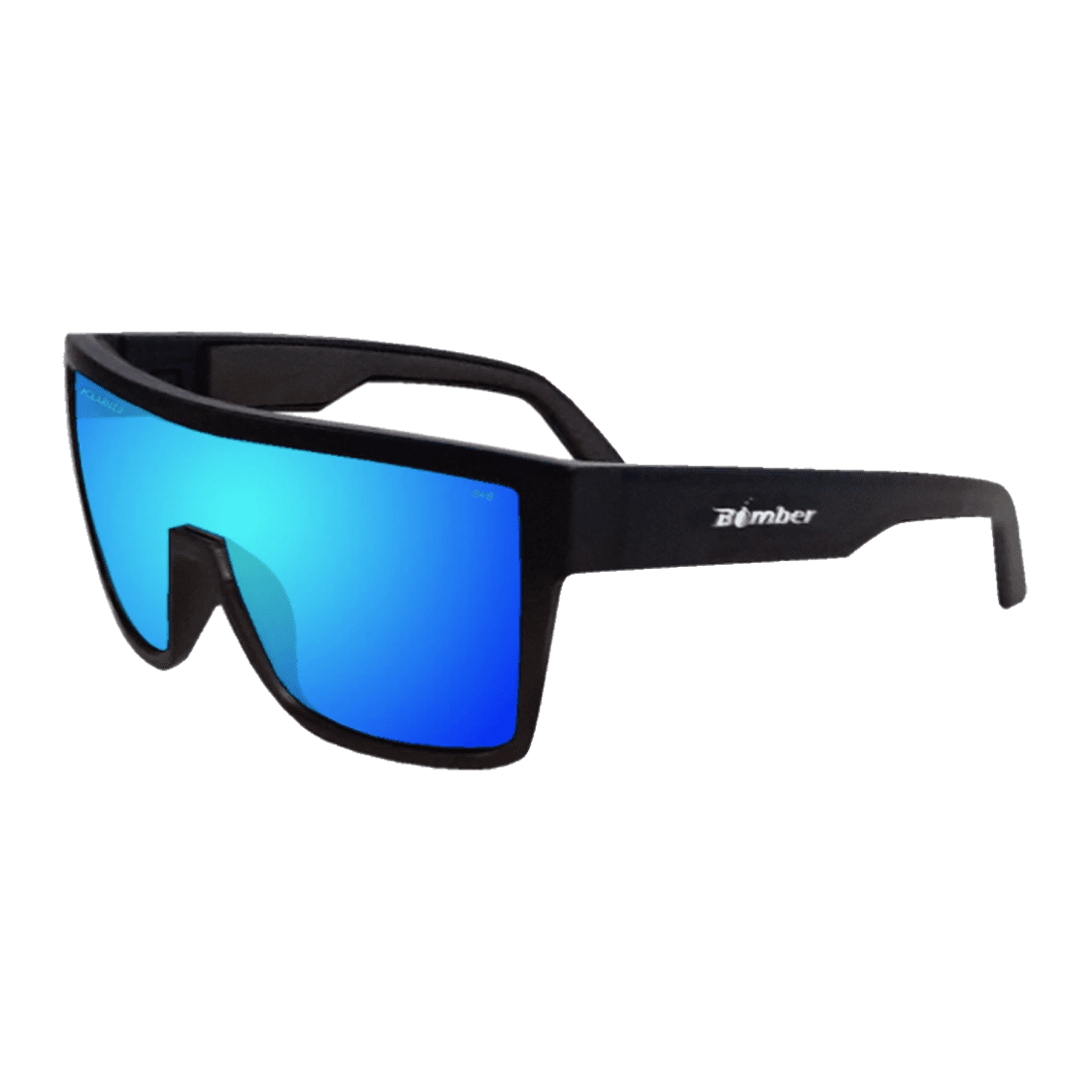Buzz Bomb - Gafas de Sol Polarizadas Espejo ANSI Z87+ 1 BZ111-ICE Buzz Bombs Gafas de Sol Polarizadas Espejo y Flotantes Buzz Bomb hielo azul