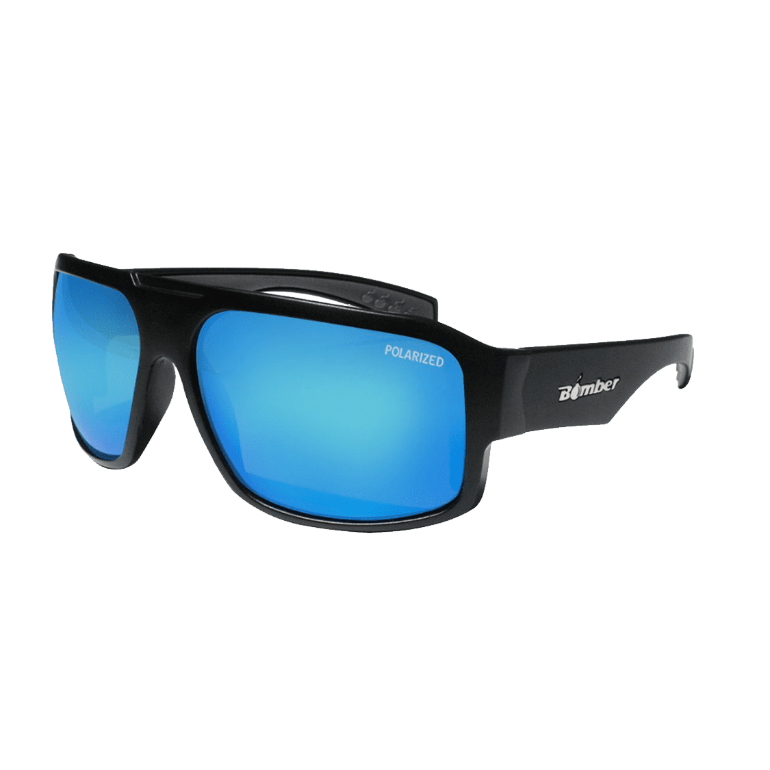 Mega Bomb - Gafas de Sol Polarizadas Espejo ANSI Z87+ 1 M111ICE Mega Bombs Gafas de Sol Polarizadas Espejo azul ICE lente Seguridad calificado ANSI Z87+ que flotan