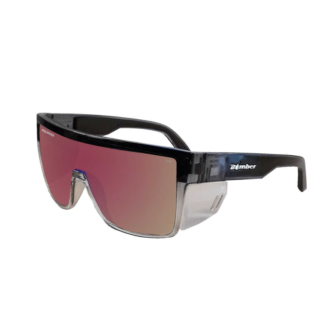 Buzz Bomb - Gafas de Sol Polarizadas Cristal Ahumado ANSI Z87+ 3 BZ114PM Buzz Bomb gafas de sol flotantes polarizadas espejo rosada