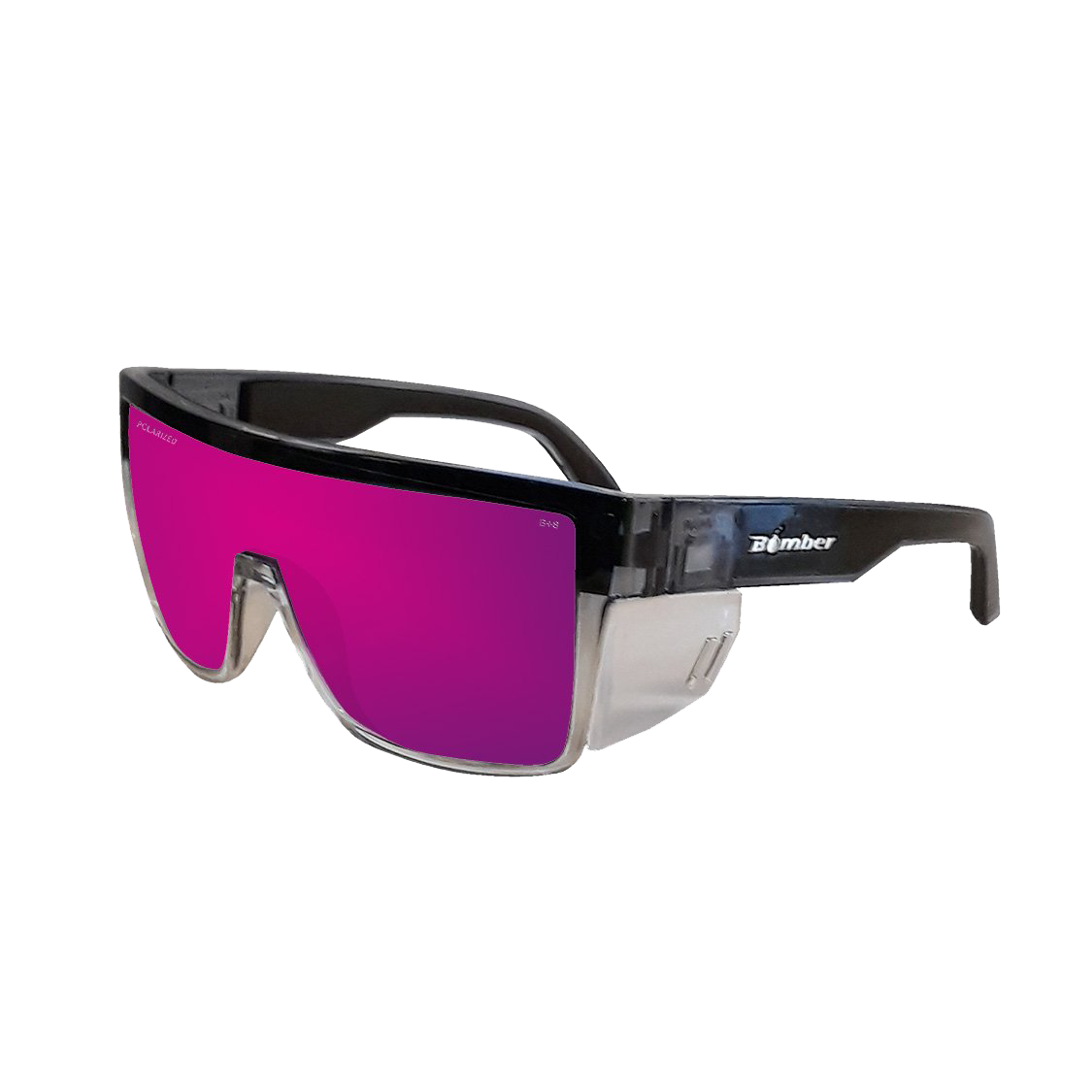 Buzz Bomb - Gafas de Sol Polarizadas Cristal Ahumado ANSI Z87+ 2 BZ114PNK Buzz Bomb gafas de sol flotantes polarizadas espejo rosa caliente